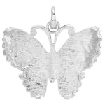 Fantasia Butterfly Open Ring Charm (Sterling Silvertone)