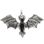 Belinda Bat Open Ring Charm (Silver Ox)