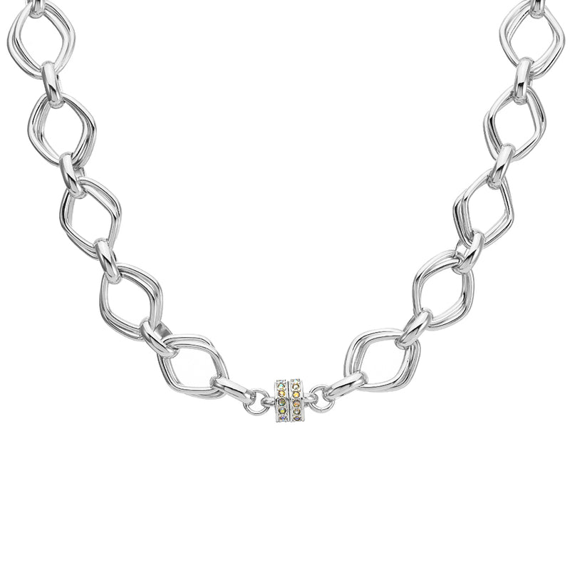 The Diamond Dream Link Magnetic Interchangeable Necklace (Sterling Silvertone)