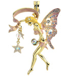 Queen Of The Fairies Foldover Pendant (Goldtone)