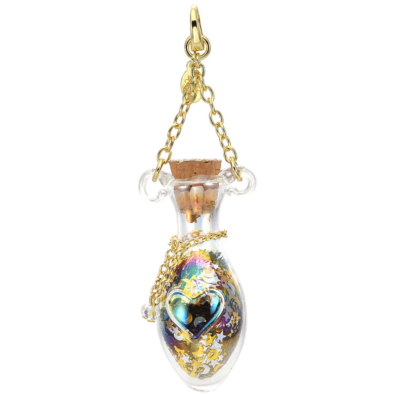 Follydust Hand Blown Glass Open Ring Charm (Goldtone)