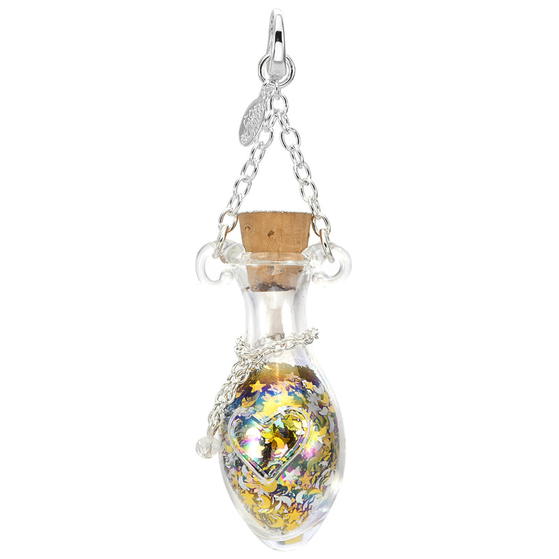 Follydust Hand Blown Glass Open Ring Charm (Sterling Silvertone)