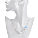 Fantasia Chain & Bead 30” Magnetic Interchangeable Necklace (Sterling Silvertone)