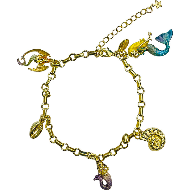 "One Of A Kind" Mermaid Magic Anklet (Goldtone)