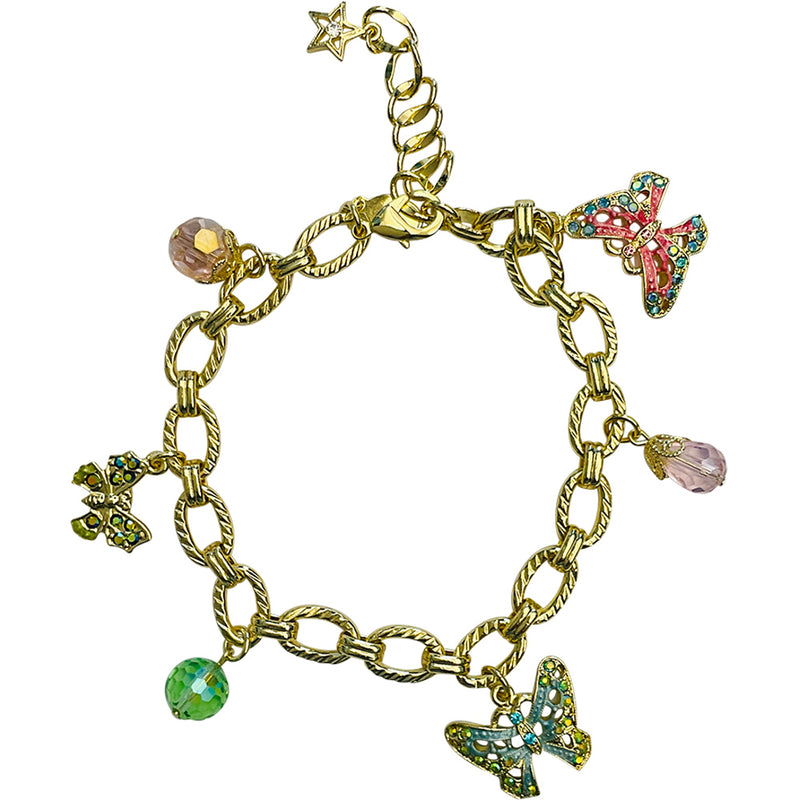 "One Of A Kind" Butterfly Dream Anklet (Goldtone)