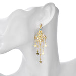 Dancing Starlight Earrings (Goldtone)