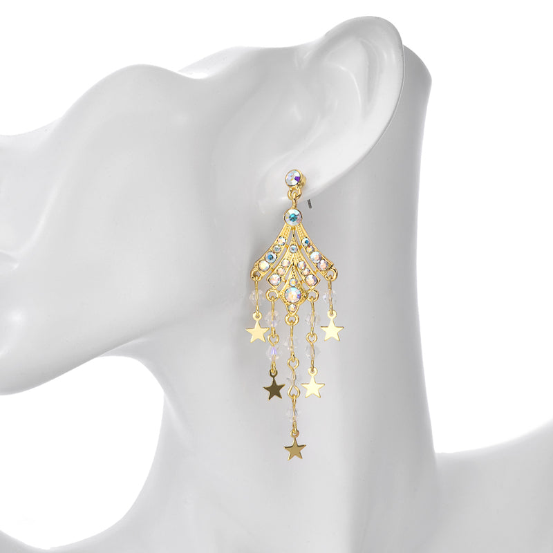 Dancing Starlight Earrings (Goldtone)