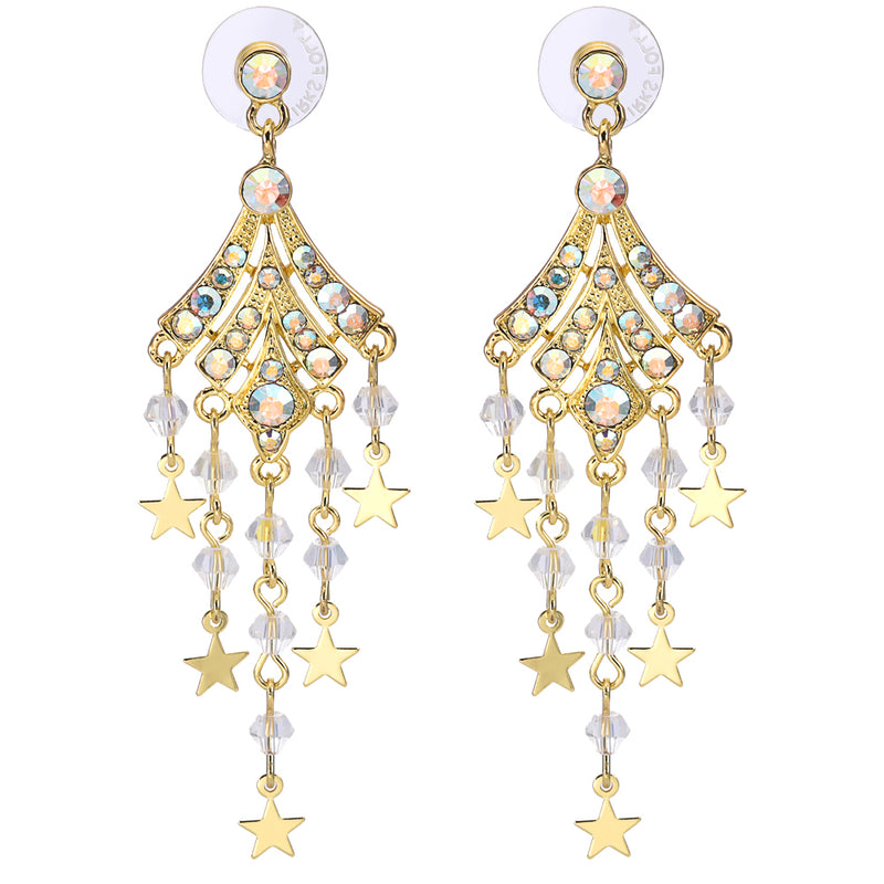 Dancing Starlight Earrings (Goldtone)