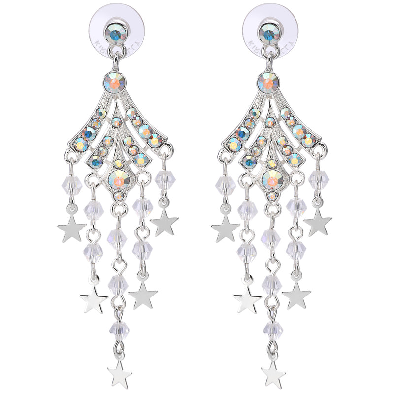 Dancing Starlight Earrings (Sterling Silvertone)