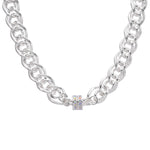 Divine Lux Magnetic 18" Interchangeable Necklace (Sterling Silvertone)