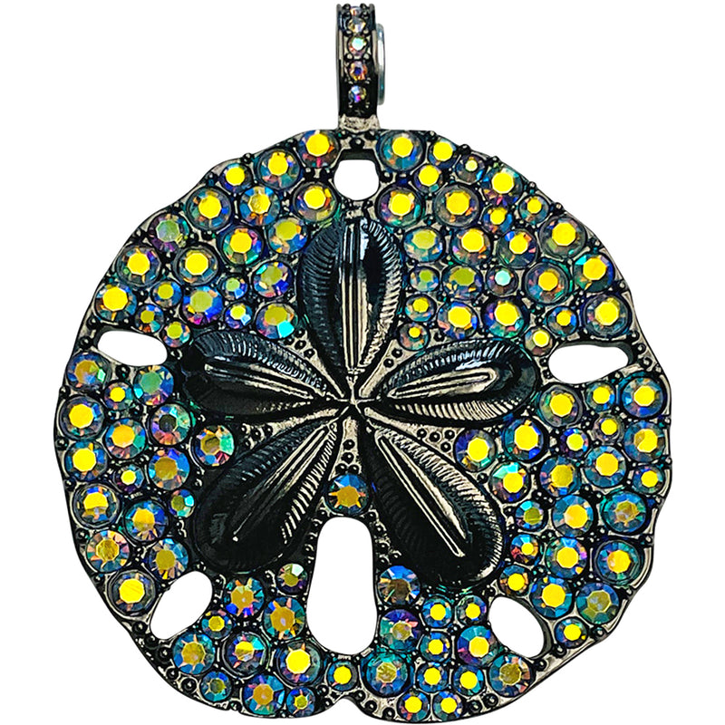 "One Of A Kind" Ocean Dreams Sand Dollar Magnetic Enhancer (Hematite)
