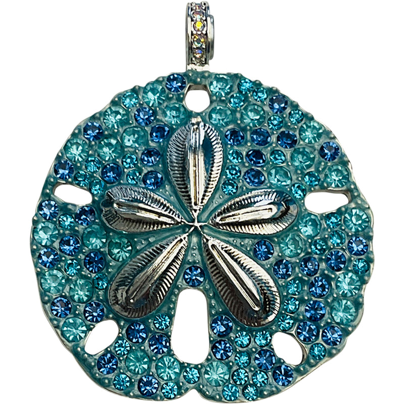 "One Of A Kind" Ocean Dreams Sand Dollar Magnetic Enhancer (Sterling Silvertone)