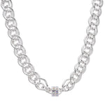 Divine Lux Magnetic 30" Interchangeable Necklace (Sterling Silvertone)