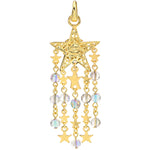 Mystic Goddess Fantasia Starlight Open Ring Charm (Goldtone/Mystic Iridis)