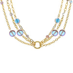 Fantasia Triple Chain Add A Charm Necklace (Goldtone)