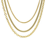 Chains Of Love Magnetic Closure Necklace (Goldtone)