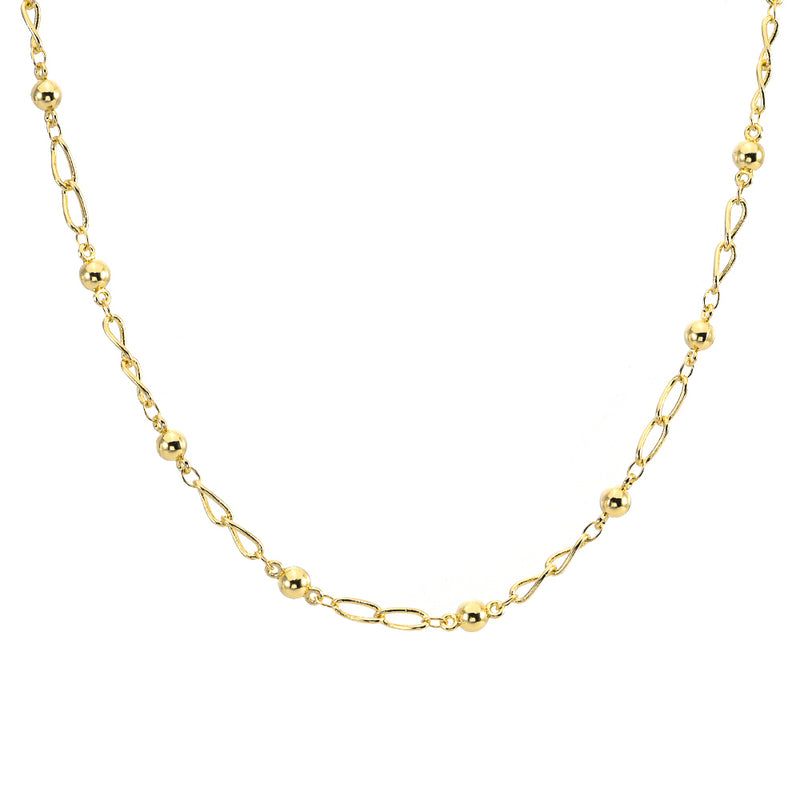 Monoco Link 18" Necklace (Goldtone)