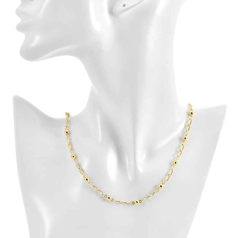 Monoco Link 18" Necklace (Goldtone)