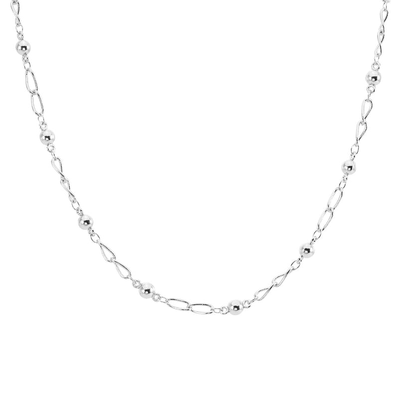 Monoco Link 18" Necklace (Sterling Silvertone)