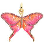 Fantasia Luna Moth Open Ring Charm (Goldtone)