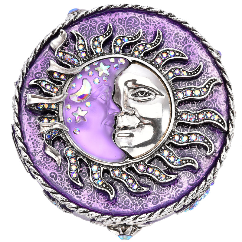 Sunshine Illusion Venus Moon Shadow Affirmation Box (Silver Ox/Violet Illusion)