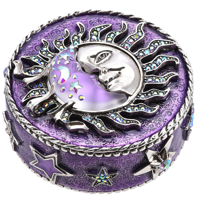 Sunshine Illusion Venus Moon Shadow Affirmation Box (Silver Ox/Violet Illusion)