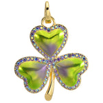 Shamrock Open Ring Charm (Goldtone)