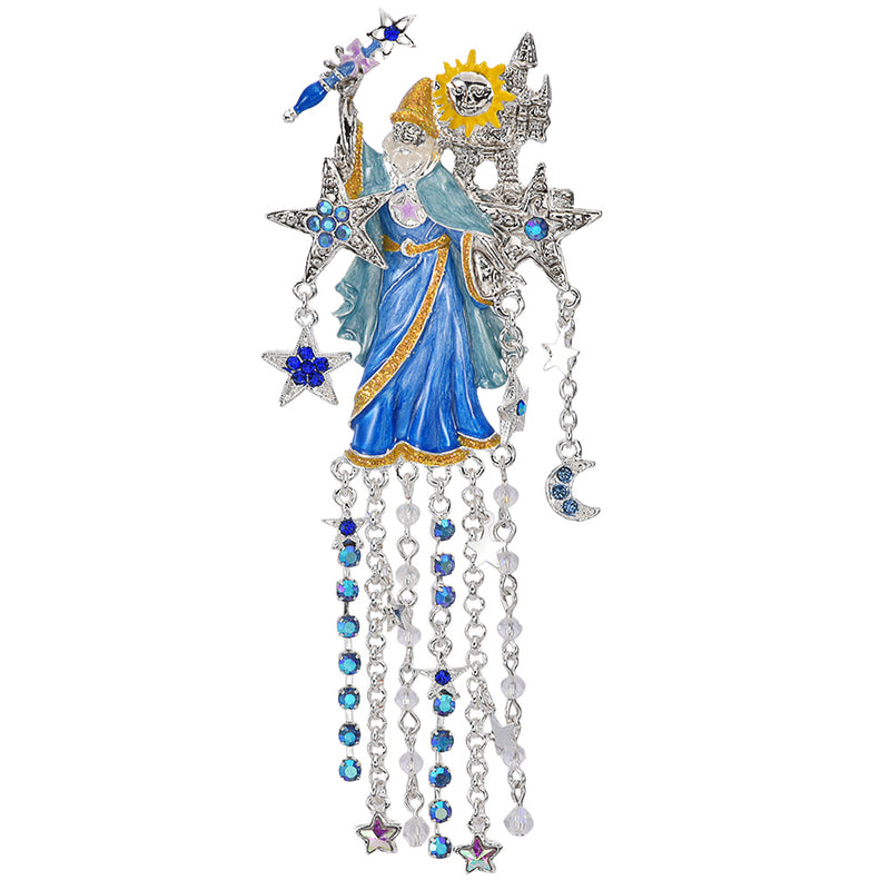 Wizard King Pin Pendant (Sterling Silvertone)