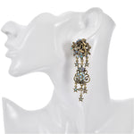 Couture Cupid Kiss Clip Earrings (Brass Ox)