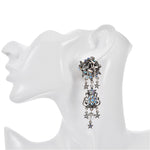 Couture Cupid Kiss Clip Earrings (Silver Ox)