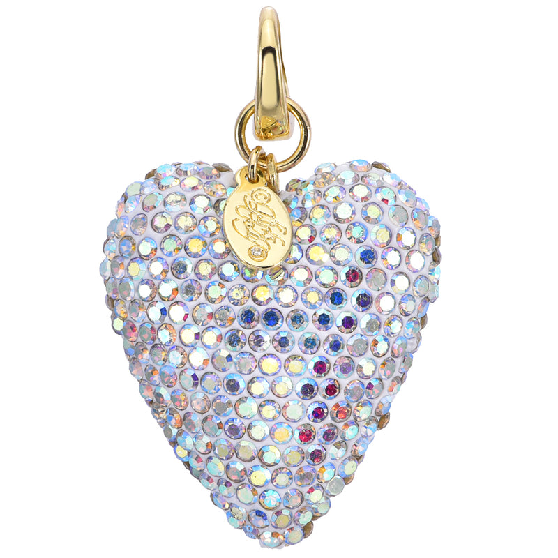 Crystalized Aphrodite Heart Open Ring Charm (Goldtone/Crystal AB)