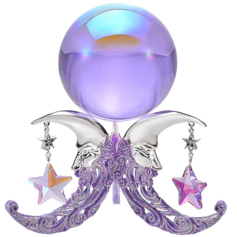 Moon Dance Crystal Gazing Globe (Sterling Silvertone)