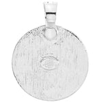 Goddess Illusion 35mm Seaview Moon Foldover Pendant (Sterling Silvertone/Irish Mist)