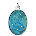 Mystic Lorelei Mermaid Open Ring Charm (Sterling Silvertone)