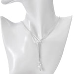 Dreamer 32" Slide Chain Necklace (Sterling Silvertone)