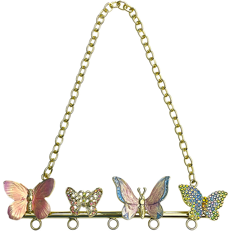 "One Of A Kind" Butterfly Kisses Jewelry Ornament Holder (Goldtone)