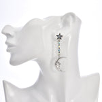 Moon Magic Pierced Earrings (Antique Silvertone)