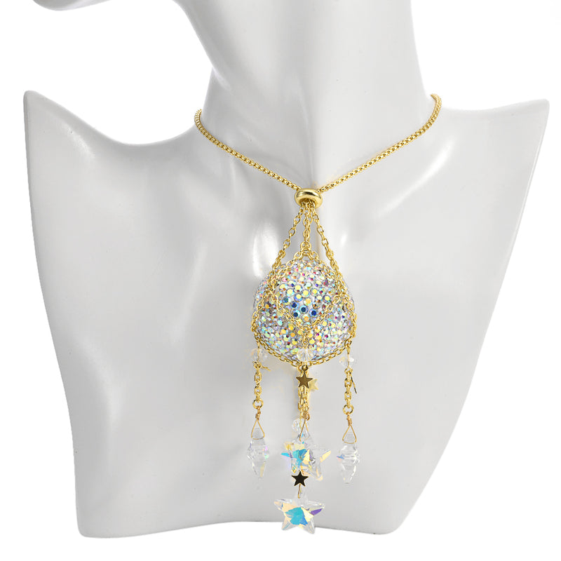 Starlight Spell Caster 30" Necklace (Goldtone)