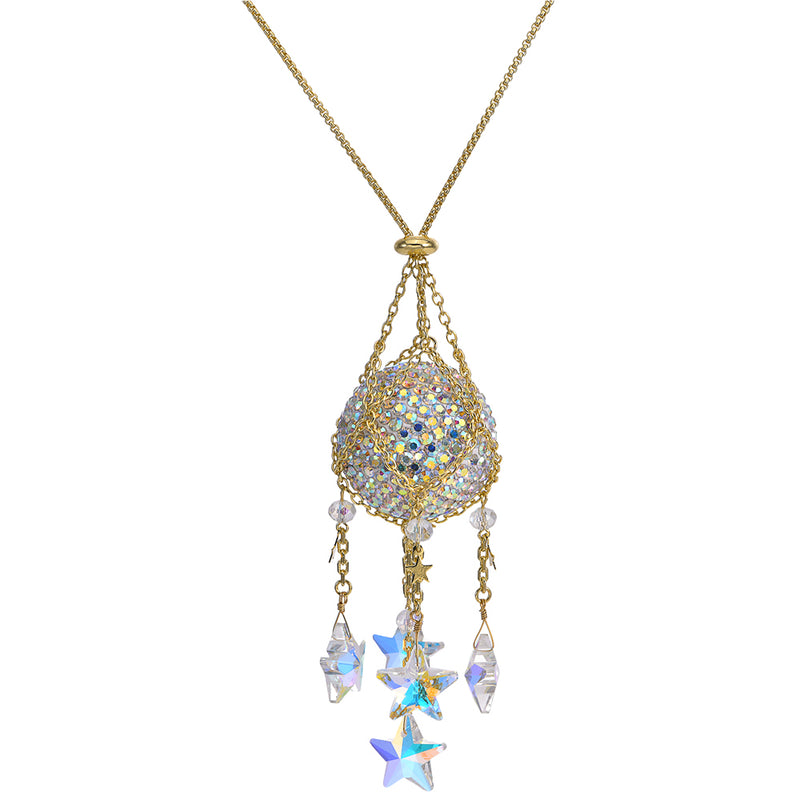 Starlight Spell Caster 30" Necklace (Goldtone)
