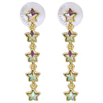 Stardust Dream Pierced Earrings (Goldtone)