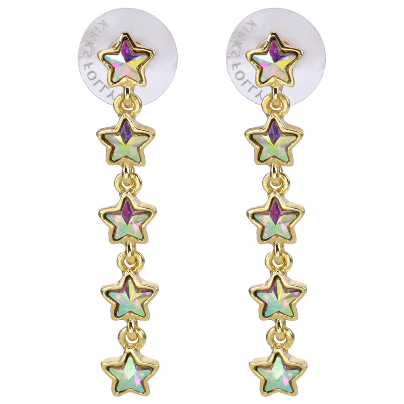 Stardust Dream Pierced Earrings (Goldtone)