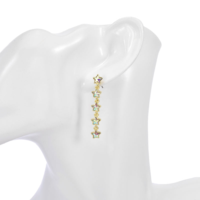 Stardust Dream Pierced Earrings (Goldtone)