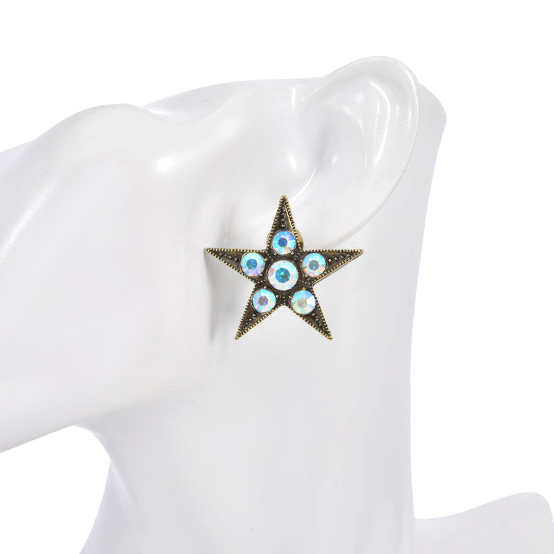 Starlight Dream Pierced Earrings (Brasstone)