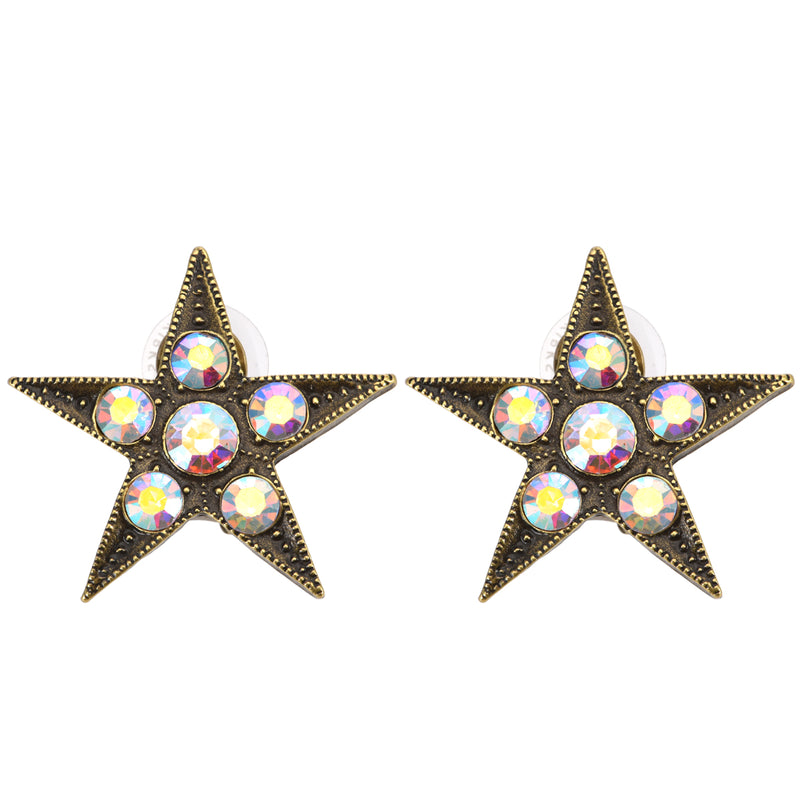 Starlight Dream Pierced Earrings (Brasstone)