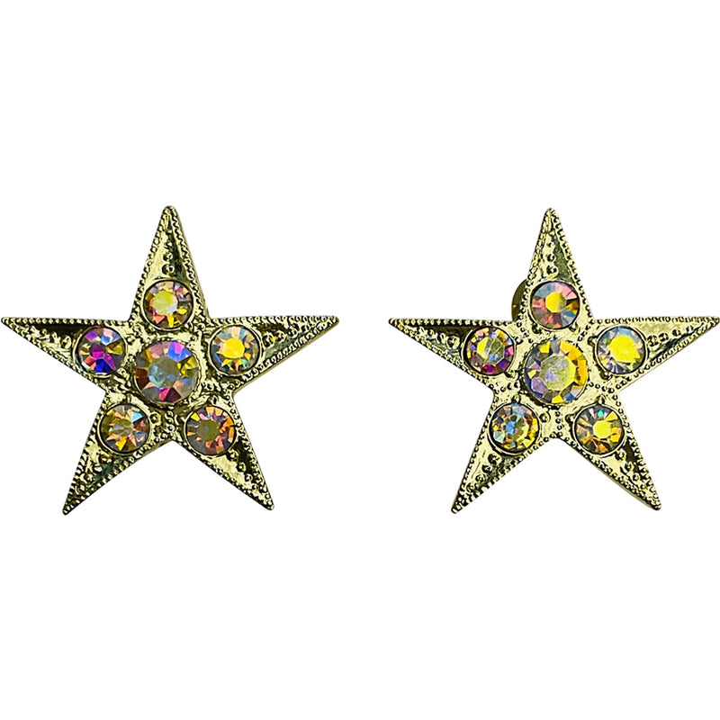 "One Of A Kind" Starlight Dream Pierced Earrings (Goldtone)