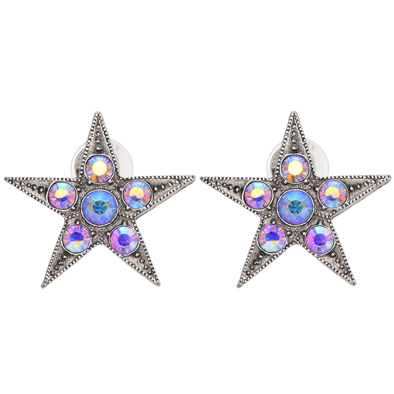 Starlight Dream Pierced Earrings (Silver Ox)