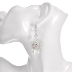 Starlight Spell Caster Leverback Earrings (Sterling Silvertone)
