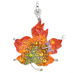 Festival Of Fall Open Ring Charm (Sterling Silvertone)