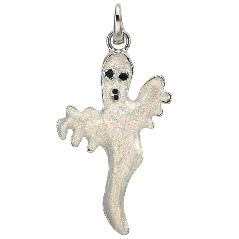 Baby Boo Ghost Open Ring Charm (Silvertone)