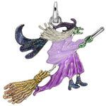 Witch Of The West Open Ring Charm (Silvertone)